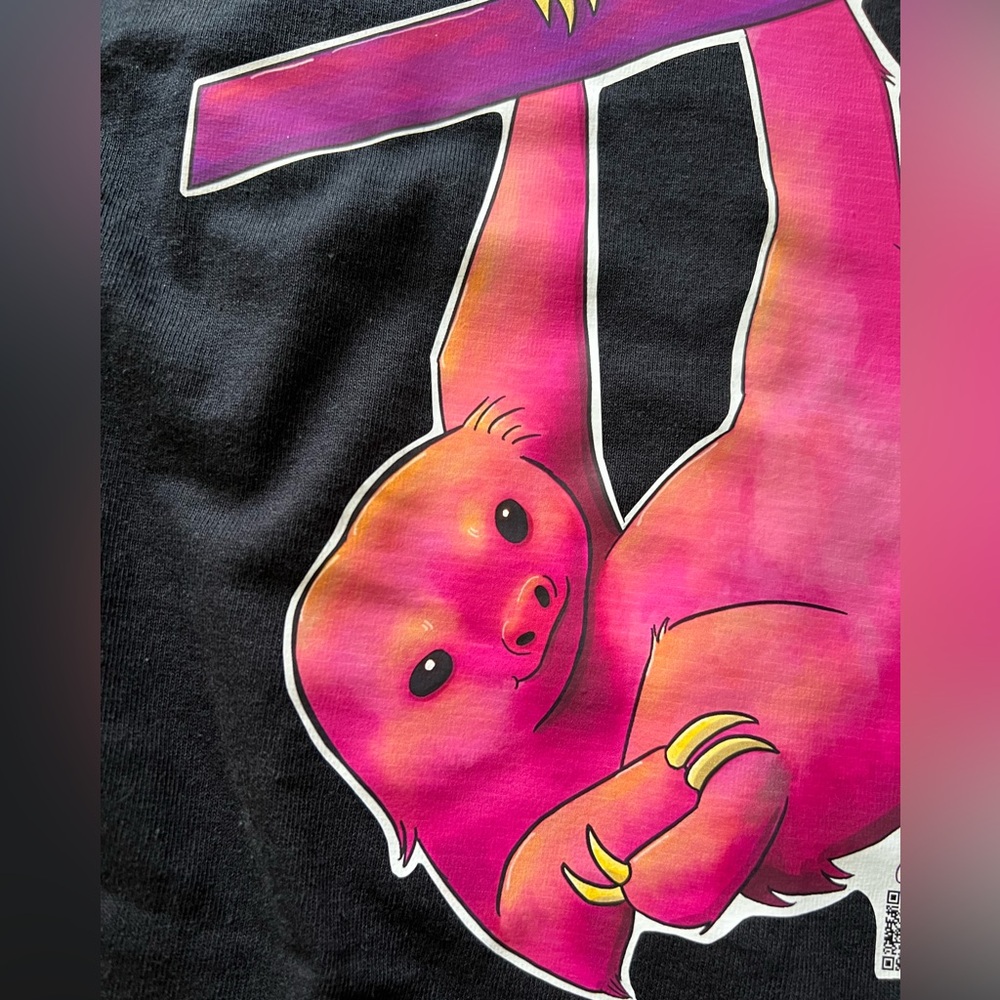 Pink sloth custom T shirt